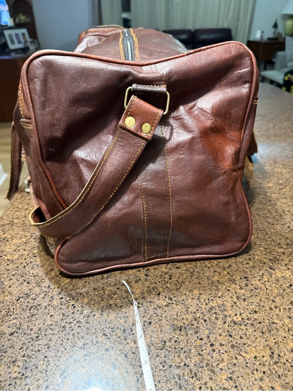 Leather Duffle Bag 28 inch